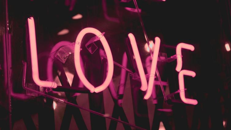 Neon 'LOVE' sign
